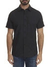 Robert Graham Equinox Short Sleeve Shirt In Black