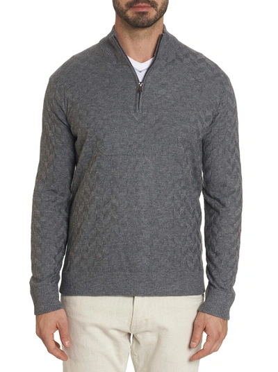 Robert Graham Chip Sweater In Medium Grey