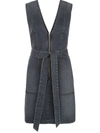 Alice And Olivia Alice + Olivia Gorgeous Zip-front Denim Mini Dress In Yes She Will