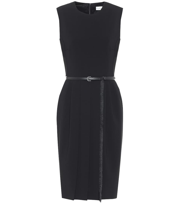 Max Mara Pedale Sleeveless V-neck Dress In Black | ModeSens