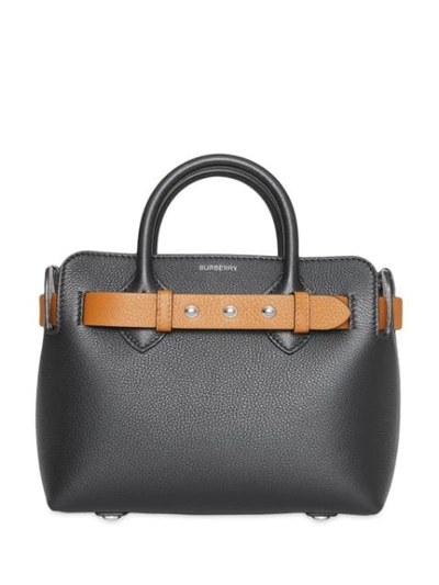 Burberry The Mini Leather Triple Stud Belt Bag In Black