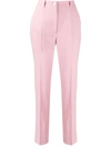 Dolce & Gabbana Contrast Piped Trousers In Pink