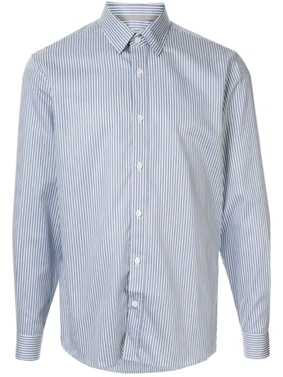 Gieves & Hawkes Striped Pattern Shirt In Blue