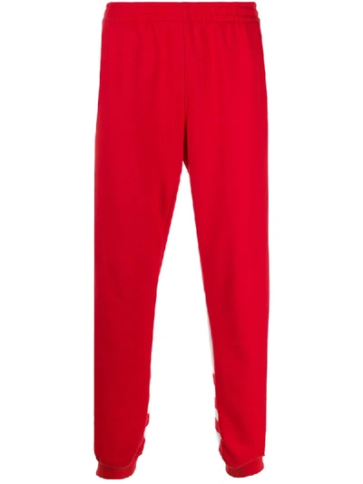 Adidas Originals Embroidered Logo Track Pants In Red