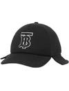 Burberry Monogram Motif Reconstructed Baseball Cap In Black