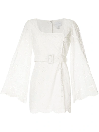 Alice Mccall Broderie Anglaise Cloud Obscurity Mini Dress In White