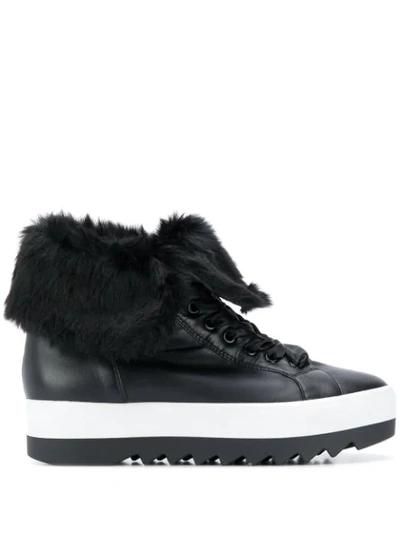 Hogl Contrast Platform Trainers In Black