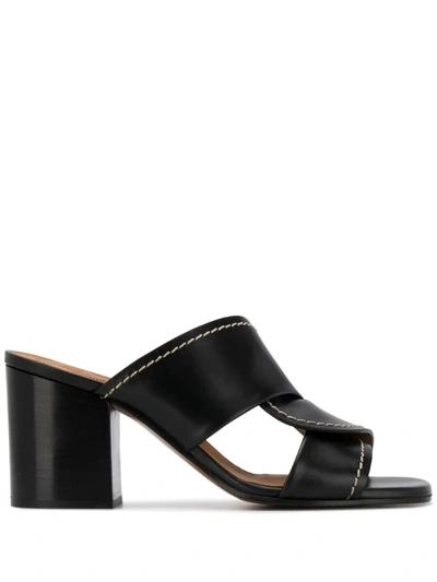 Chloé Women's Candice Leather Mules In Black