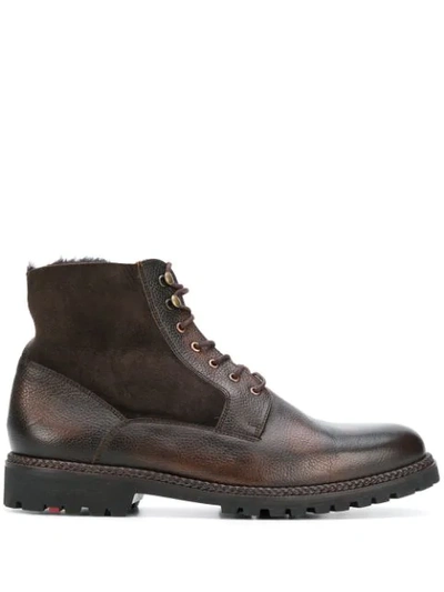 Lloyd Gilford Lace-up Ankle Boots In Brown