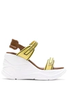 Sarah Chofakian Comfort Flatform Sandals In Yellow