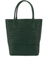 Bottega Veneta Mens Intrecciato Green Tote