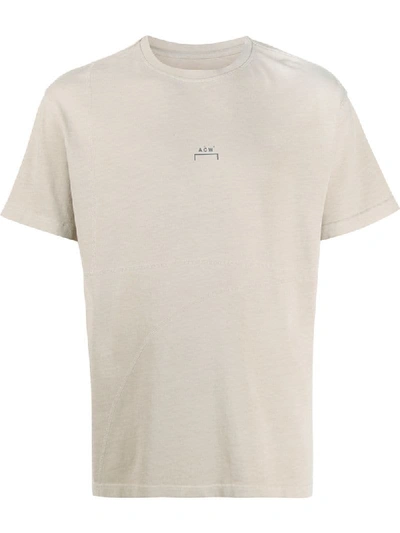 A-cold-wall* T-shirt Mit Logo-print In Neutrals