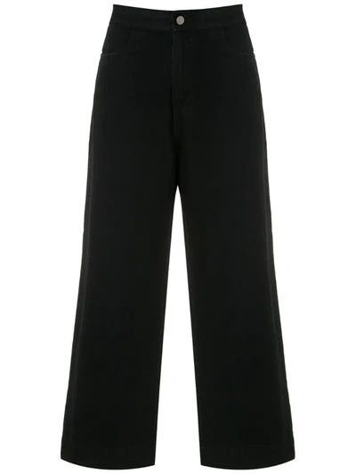 Egrey Cropped Jeans In Black
