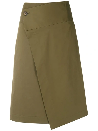 Egrey Dijon Wrap Skirt In Green