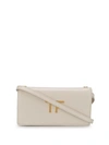 Tom Ford Cream Tf Mini Leather Bag In Neutrals