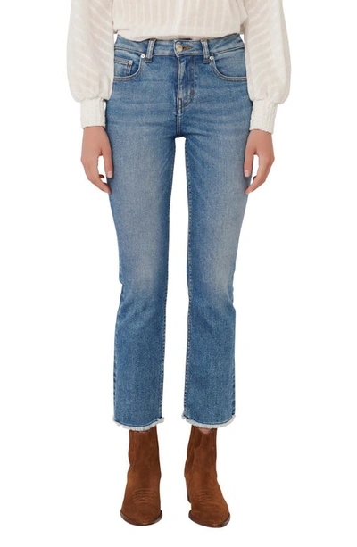 Maje Pachab High-rise Straight-leg Jeans In Blue In Dark Blue