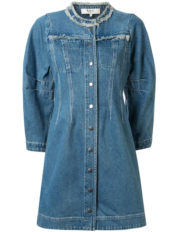 sea denim dress