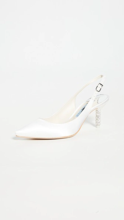 Sophia Webster Tyra Slingback Pumps In Ivory Bridal