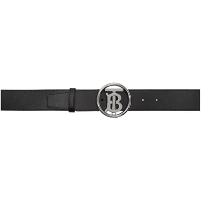 Burberry Monogram Belt In Black