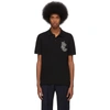 Alexander Mcqueen Logo-embroidered Polo Shirt In Black