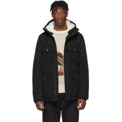 Aimé Leon Dore Aime Leon Dore Black Woolrich Edition Mountain Jacket In Asphalt