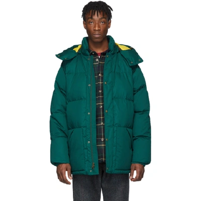 Aimé Leon Dore Aime Leon Dore Green Woolrich Edition Down Jacket In Botangreen