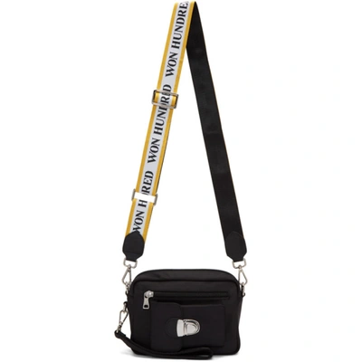 WON HUNDRED WON HUNDRED BLACK AND YELLOW ATHEN LIGHT BAG 