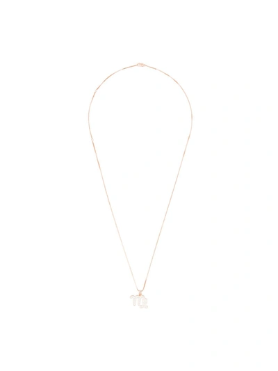 Browns X The Dan Life Rose Gold-plated Virgo Crystal Necklace