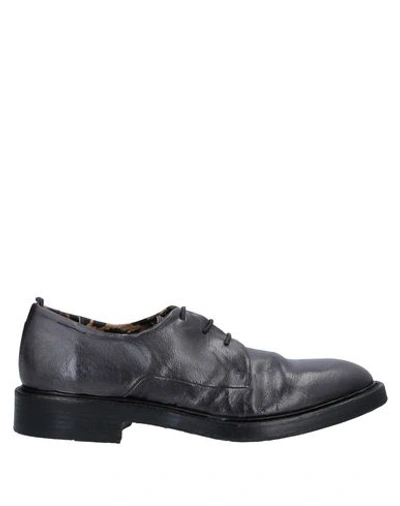 Alexander Hotto Lace-up Shoes In Steel Grey