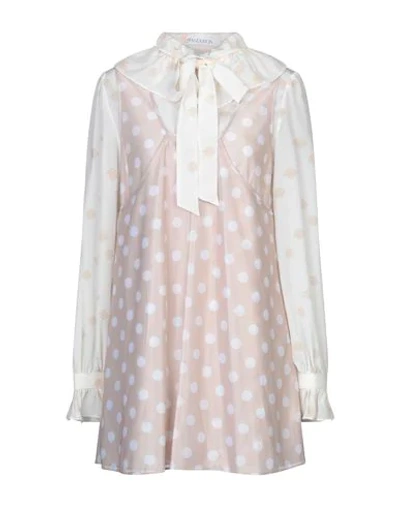 Jw Anderson Short Dresses In Pale Pink