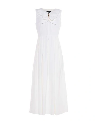 Boutique Moschino Midi Dresses In White