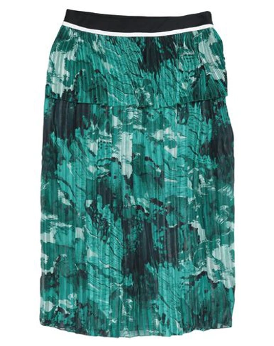 Victoria Beckham Midi Skirts In Green