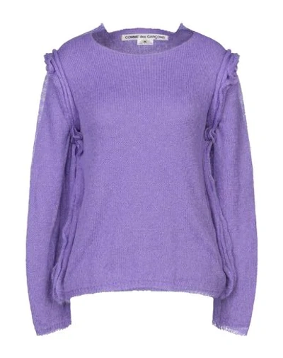 Comme Des Garçons Sweater In Purple