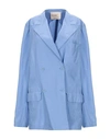 Erika Cavallini Sartorial Jacket In Azure