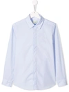 Fendi Kids' Classic Long-sleeved Shirt In Blue