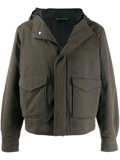 Holland & Holland Short Padded Coat In Green