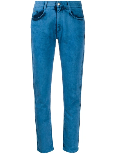 Stella Mccartney Bleached Slim Jeans In Blue