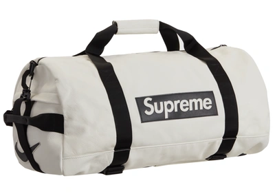 Pre-owned Supreme  Nike Leather Duffle Bag White