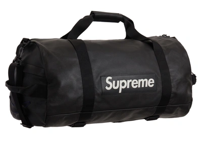 Pre-owned Supreme  Nike Leather Duffle Bag Black