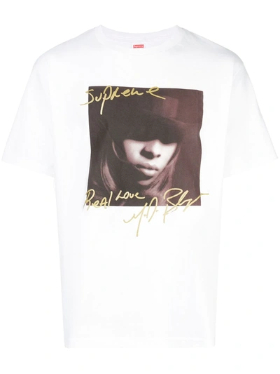 Supreme Mary J. Blige T-shirt In White