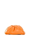 Bottega Veneta Small Drawstring Clutch Bag In Orange