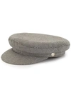 Manokhi Greek Fisherman Checked Hat In Grey