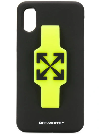 Off-white Finger Grip Iphone Xs Max Case In Black