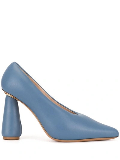 Jacquemus Jacques Puffed Pumps In Blue