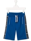 Givenchy Kids' Drawstring Logo Shorts In Blue