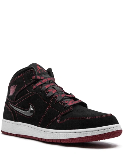 Jordan Kids' Air  1 Mid Fearless Gs Sneakers In Black