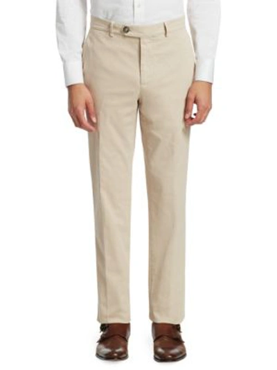 Brunello Cucinelli Slim-fit Chino Trousers In Beige