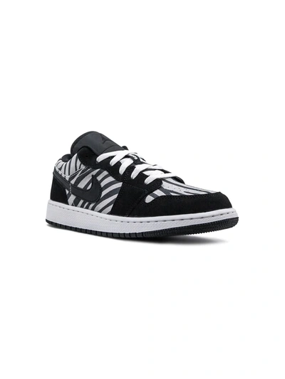 Jordan Teen Air  1 Low Sneakers In Black