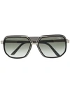 Cazal 666 Square Frame Sunglasses In Black