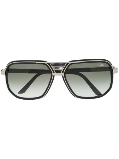 Cazal 666 Square Frame Sunglasses In Black